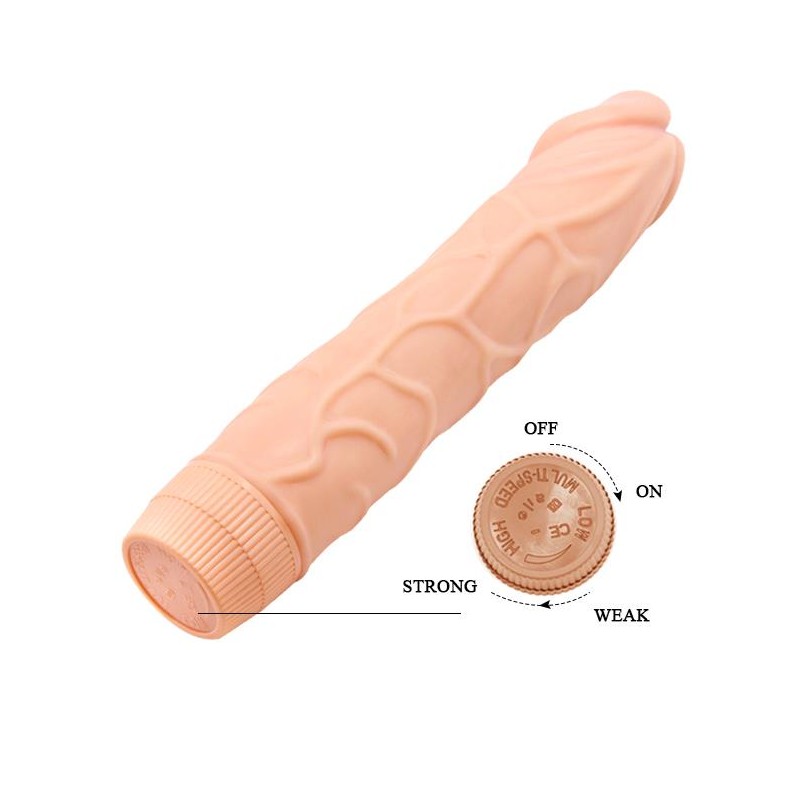 Wibrator penis z grubymi żyłami sex członek 22cm